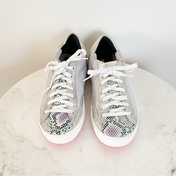 NEW P448 John Python Print Sneaker in Glamour Size 37 EU 7 US - Picture 9 of 14